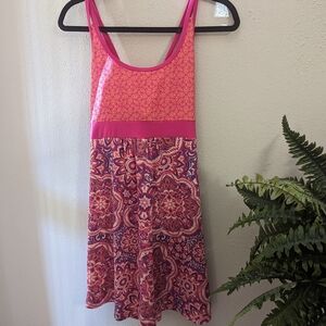 Tehama Double Strap Stretch Sport Sun Dress, Size M